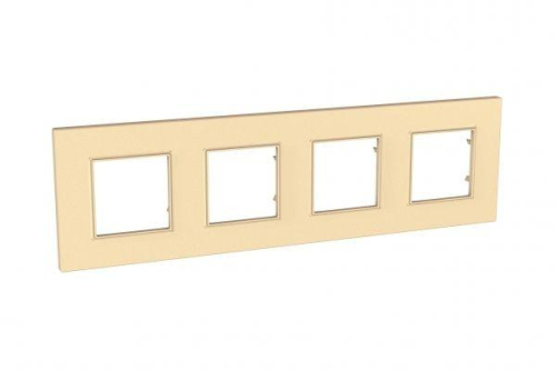 Рамка 4-м Unica quadro карамель SchE MGU4.708.36