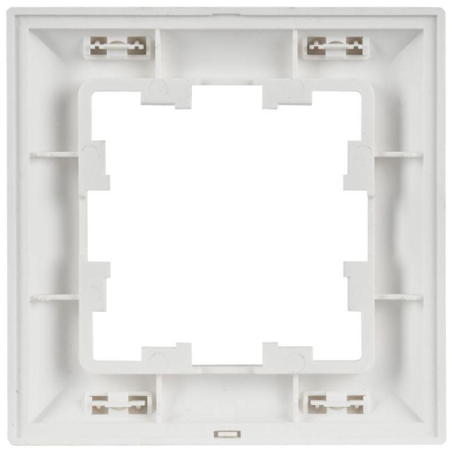 Рамка 1-м BRITE РУ-1-БрАБ арктич. бел./бел. IEK BR-M12-12-K91