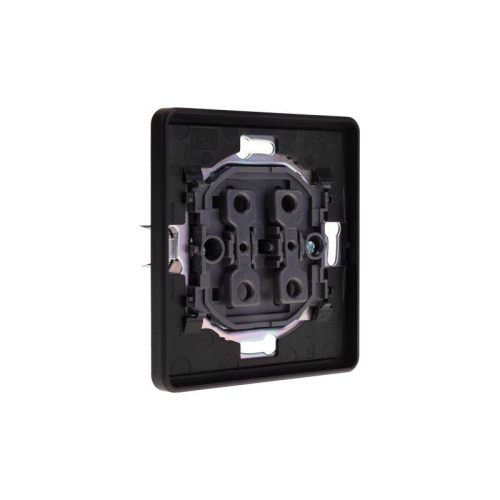 Выключатель 2-кл. СП ROUND MIELE 10А оникс Kranz KR-78-0706-3