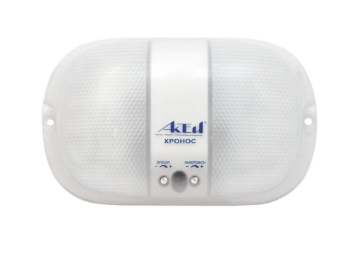 Светильник светодиодный ЖКХ Хронос 9Вт с оптико-акустическим датчиком 3 режима работы Актей 75-009-IP30-SENSOR