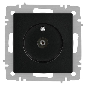 Розетка Intro Accent 6-301-05 TV одиночная IP20 СУ антрацит Intro
