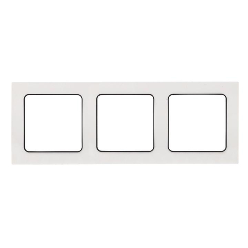 Рамка 3-м Стокгольм бел. с линией цвета черн. PROxima EKF EZM-G-304-20