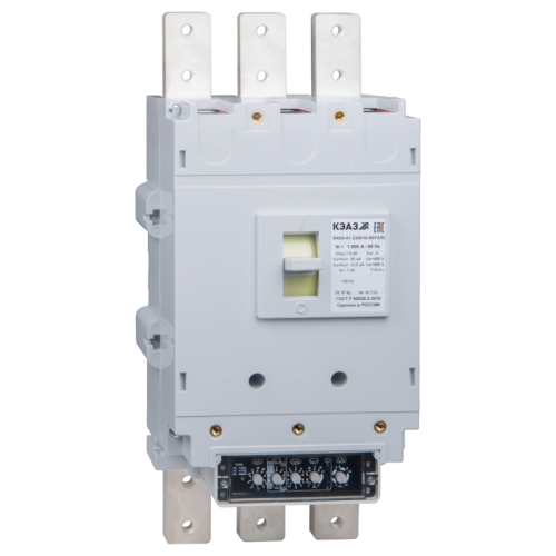 Выключатель автоматический 3п модульный 250А 55кА ВА55-41-345110 УХЛ3 690AC КЭАЗ 323417