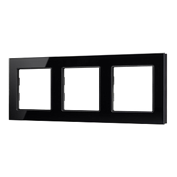 Рамка стеклянная FRM-GLARE-GS-3-BK Arlight 043800