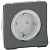 Механизм розетки 1-м ОП Mureva Styl 16А IP55 с заземл. защ. шторки антрацит SchE MUR36134