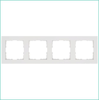 Рамка 4-м G-Classic бел. глянцевый Jasmart G1004W