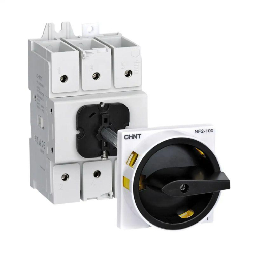 Выключатель-разъединитель NF2-80/3DOBR выносная черн. рукоятка с замком упр. для установ. на дверь (R) CHINT 324139