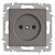 Розетка Accent 6-201-09 2P 16А-250В IP20 СУ титан Intro Б0063673
