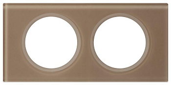 Рамка 2-м Celiane смальта мокка Leg 069462