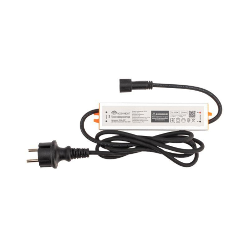 Гирлянда светодиодная "Тающие сосульки" 10шт х 50см шаг 100см 600LED тепл. бел. 24В провод каучук черн. соединяется Neon-Night 256-427