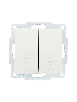 Переключатель проходной 2-кл. СП Vesna механизм жемчуж./бел. перламутр. LEZARD 742-3088-106