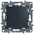Переключатель 2-кл. СП Etika Plus 10А IP20 250В 10AX с подсветкой безвинтов. зажимы механизм антрацит Leg 672616