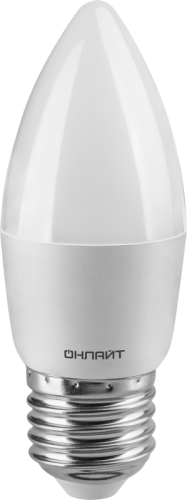 Лампа светодиодная 90 414 OLL-C37-9-230-6.5K-E27-FR 9Вт свеча 6500К E27 90-240В PRO ОНЛАЙТ 90414