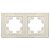 Рамка 2-м Афина фактурная универс. слоновая кость (ivory) Universal A10044-I