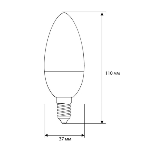 Лампа светодиодная LED10-C35/845/E14 10Вт 220В Camelion 13561