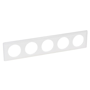 Рамка 5-м Celiane бел. глянец Leg 066630