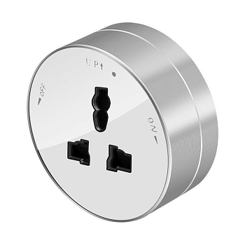 Розетка MultiTrack 13А 250В универс. круглая бел. SE MTK13002W