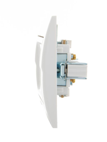 Розетка телевизионная проходная TV СП Deriy 16А IP20 бел./бел. LEZARD 702-0202-129