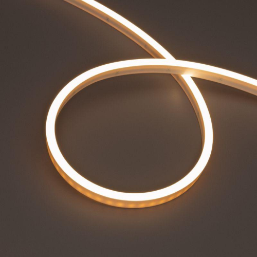 Лента светодиодная WAVE-SIDE-PU-A120-06х12мм 24В Warm 3000К 8Вт/м IP68 wire x1 вывод боков. герметичная 1м Arlight 052590