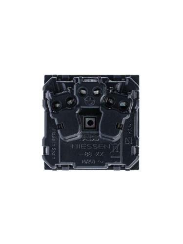 Механизм розетки 1-м СП 2мод. Zenit 16А IP21 250В с заземл. Schuko защ. шторки серебр. ABB 2CLA228800N1301