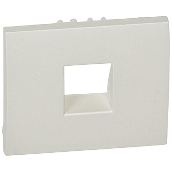 Панель лицевая Galea Life для розетки для компьютерной/телефонной 1-м RJ ISDN/RJ11 перламутр. Leg 771595