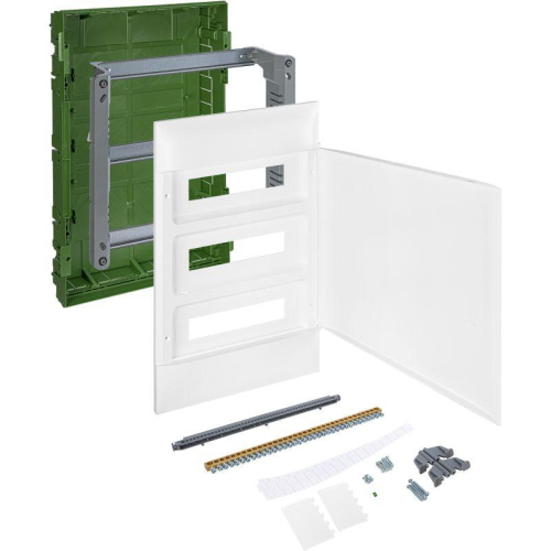 Щиток пластиковый встраиваемый Practibox S (в полые стены) 3х18 бел. дверь Leg 137568