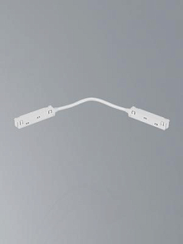 Коннектор питания поворотный 48В для магнитного шинопровода 20мм бел. Vitaluce VT0200036-00