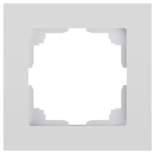 Рамка для розеток и выключателей Intro Accent 6-501-01 на 1 пост СУ бел. Intro Б0063724