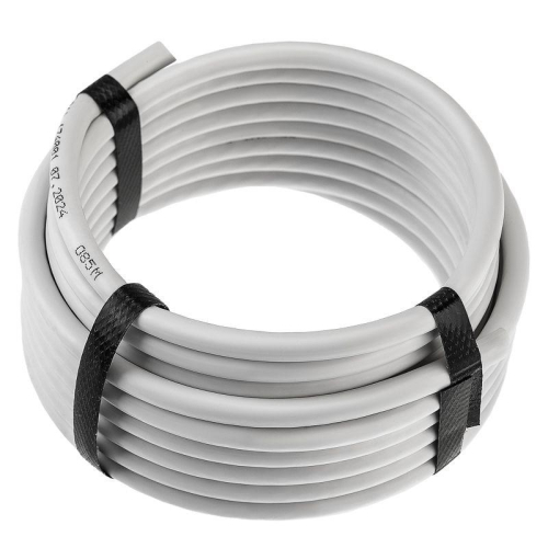 Набор антенный №10 кабель RG-6U 5м штекер F (4шт) бочка (1шт) переходник гнездо F - шт TV (2шт) переходник гнездо F - гнездо TV (1шт) Rexant 06-3089