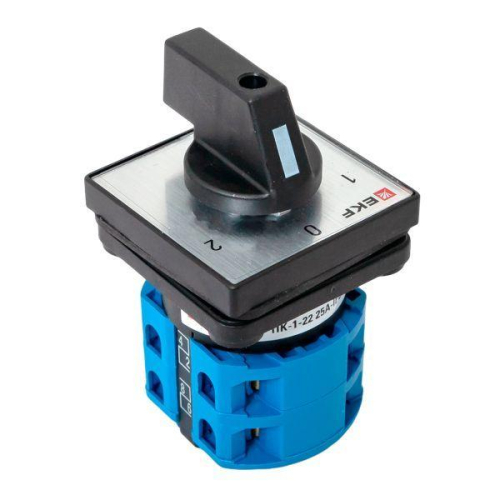 Переключатель кулачковый ПК-1-22 2п 25А "1-0-2" IP65 EKF pk-1-22-25-65