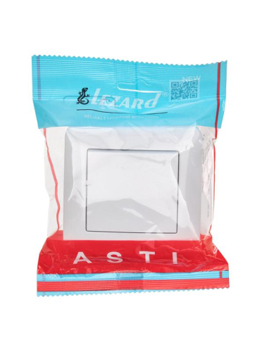 Выключатель 1-кл. 1п СП ASTI 10А IP20 в сборе бел. LEZARD 7081-0202-100