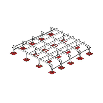 Конструкция опорная для установки оборудования TECHNORAPTOR FOOT 3500х3500 KM-TR-F-SSEI-3500-3500 КМ TR0060