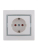 Розетка 1-м СП Mira 16А IP20 с заземл. защ. шторки с сер. вставкой керамика бел. LEZARD 701-0215-124 Розетка 1-м СП Mira 16А IP20 с заземл. защ. шторки с сер. вставкой керамика бел. LEZARD 701-0215-124