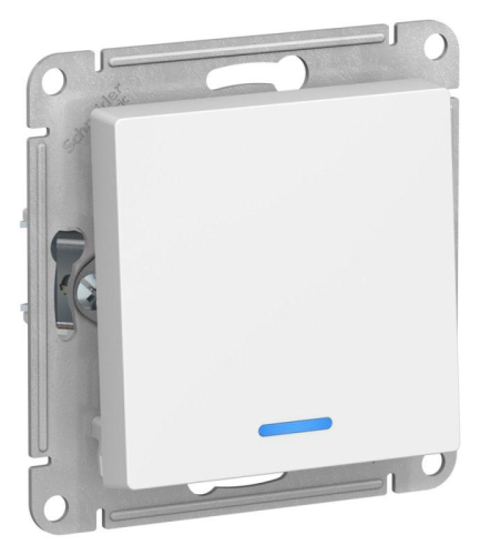 Выключатель 1-кл. AtlasDesign с подсветкой сх.1а 10АХ механизм лотос SE ATN001313