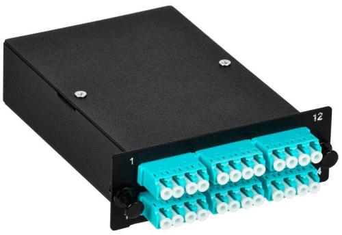 Кассета для кросса ST OM3 MTPf 6хLC-quad (24 ОВ) ITK FCPS-5003-MTPF-024LCQ