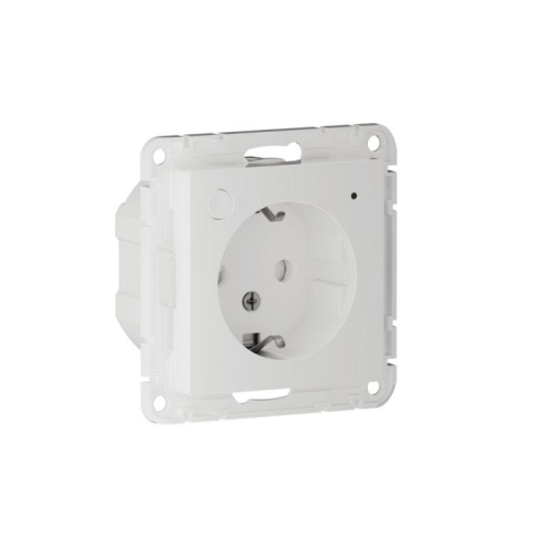 Розетка AtlasDesign Smart 16А L+N с заземл. защ. шторки Zigbee механизм бел. SE ATN000145Z