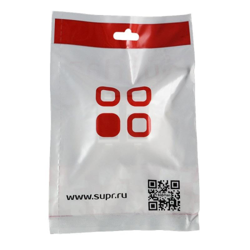 Панель лицевая 2 порта 45х45 Keystone шторки откидное маркиров. окно (DIY) SUPRLAN 10-0302-1