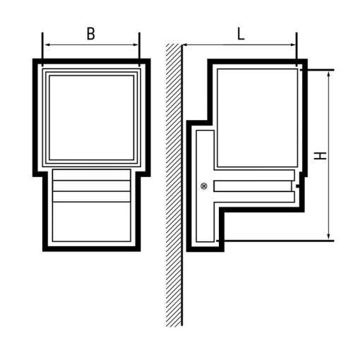 Светильник светодиодный архитектурный PWL-18095 1х8Вт 4000К BL IP54 фасадный исполнение односторон. черн. Pro JazzWay 5053175