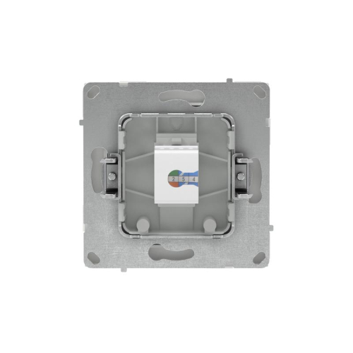 Розетка компьютерная 1-м KANT RJ45 кат.6A без шторки бел. песок DKC 7010673