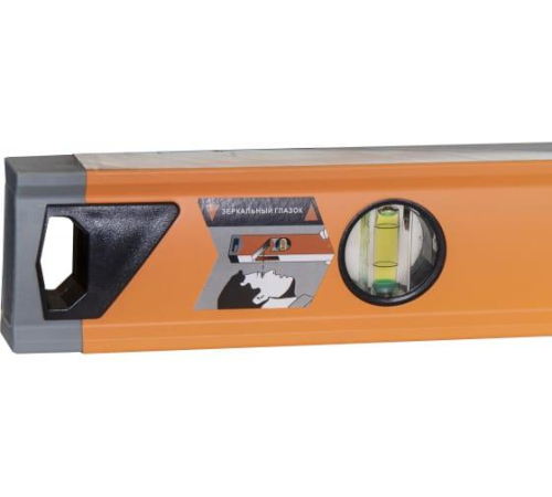 Уровень алюминиевый "Усиленный" 1000мм 3 глазка (1 зеркальный) 2 комп.рукоятки Вихрь 73/11/4/12