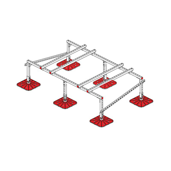 Конструкция опорная для установки оборудования TECHNORAPTOR FOOT 2000х1200 KM-TR-F-SSEI-2000-1200 КМ TR0040
