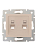 Розетка компьютерная 2-м СП Karina RJ45 механизм крем. LEZARD 707-0388-141