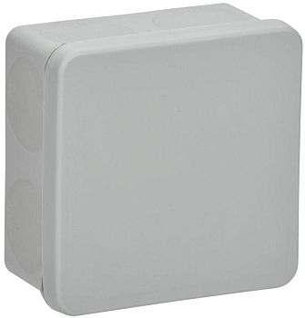 Коробка распаячная ОП КМ42435 80х80х40мм IP67 8 вводов сер. IEK UKO21-080-080-040-K41-66