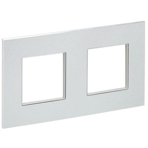 Рамка 2-м SKANDY SK-F32S металл серебр. IEK SK-M22-M-K23