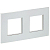 Рамка 2-м SKANDY SK-F32S металл серебр. IEK SK-M22-M-K23