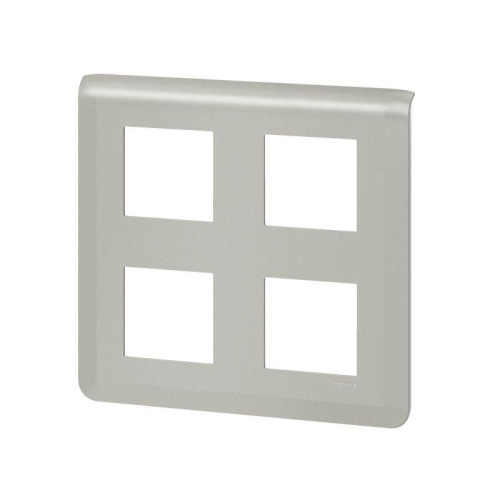 Рамка 2х2х2мод. Mosaic алюм. Leg 079338L