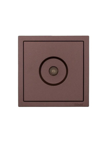 Розетка ТВ оконечная СП ZIMA IP20 шоколад LEZARD 704-7388-130