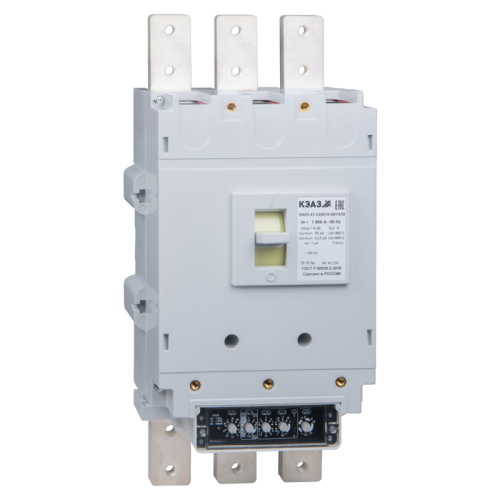 Выключатель автоматический 3п 400А 135кА ВА53-41-330010 УХЛ3 690В AC КЭАЗ 230911
