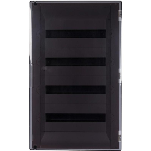 Щиток распределительный СП Practibox3 IK 07 4 рейки 72мод. с клеммник. заземл. и нейтрали IP40 прозр. дверь Leg 401759