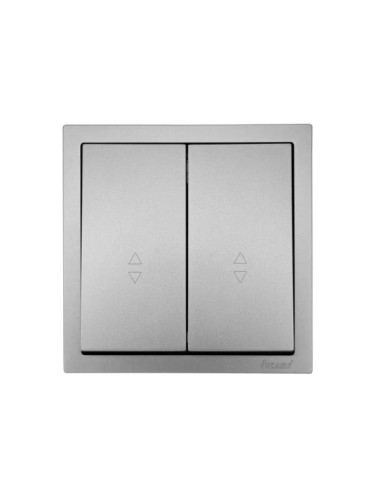 Выключатель проходной 2-кл. СП ZIMA IP20 10А безвинт. зажим сер. матов. LEZARD 704-7488-106QC